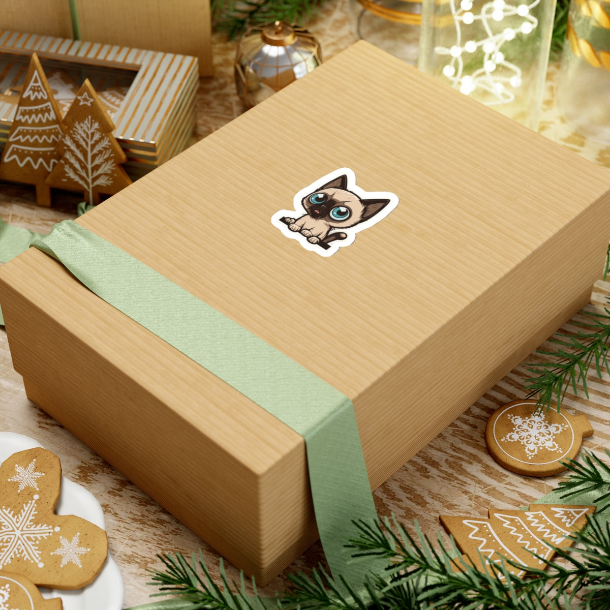 Kiss-Cut Sticker of cute funny cat kitten  for your collection