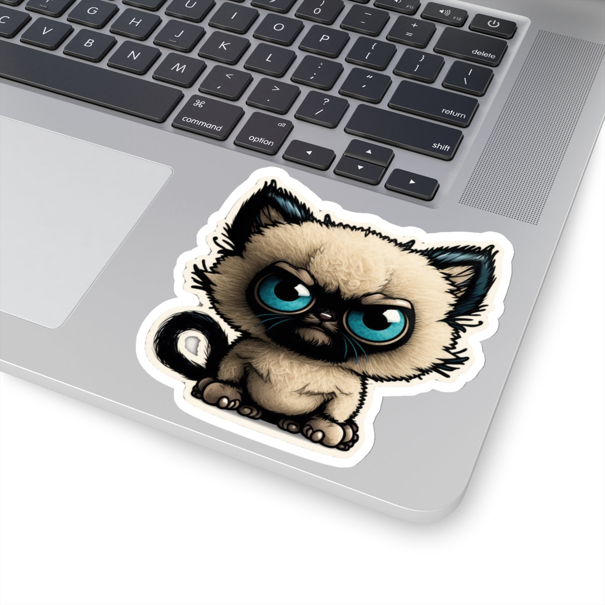 Kiss-Cut Sticker of cute funny siamise cat kitten  for your collection