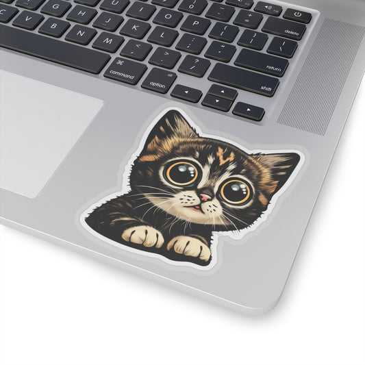 Kiss-Cut Sticker of cute funny cat kitten  for your collection