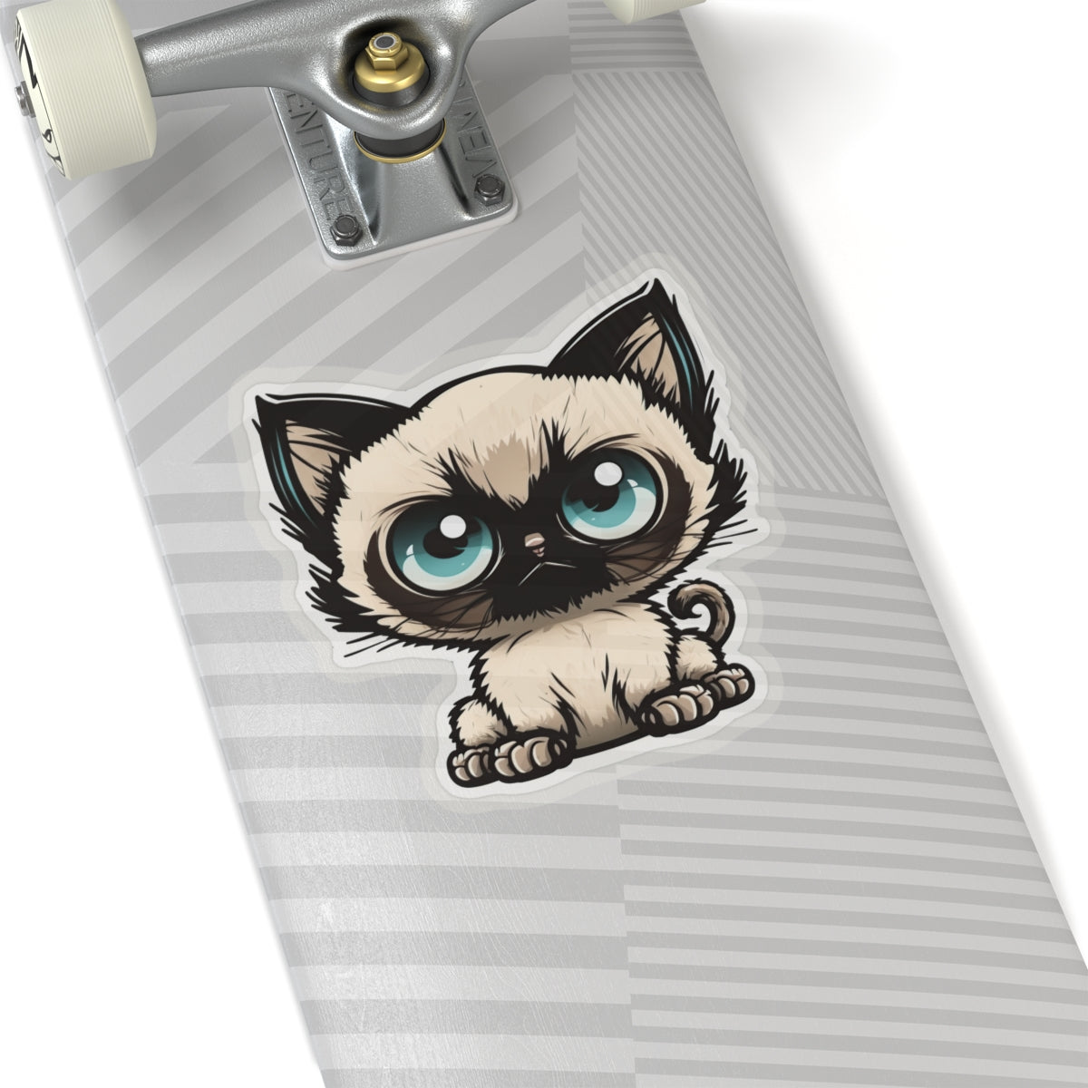 Kiss-Cut Sticker of cute funny siamise cat kitten  for your collection