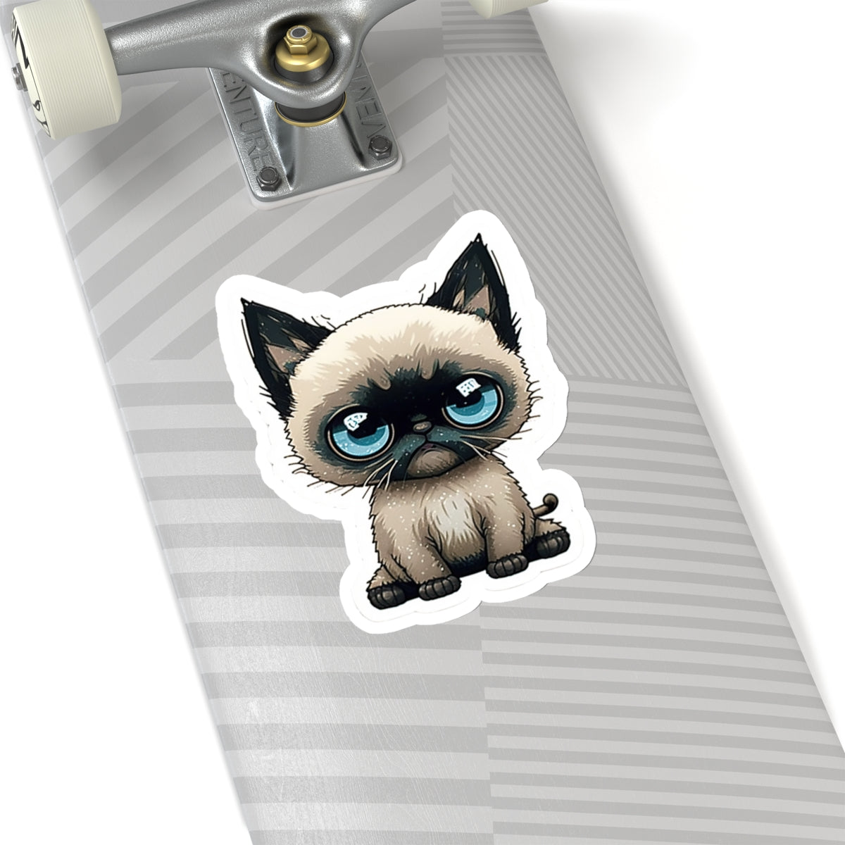 Kiss-Cut Sticker of cute funny siamise cat kitten  for your collection