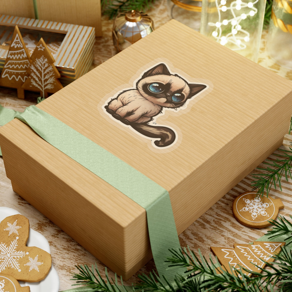 Kiss-Cut Sticker of cute funny cat kitten  for your collection