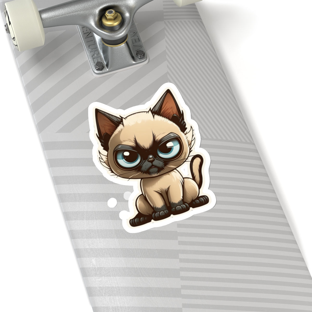 Kiss-Cut Sticker of cute funny siamise cat kitten  for your collection