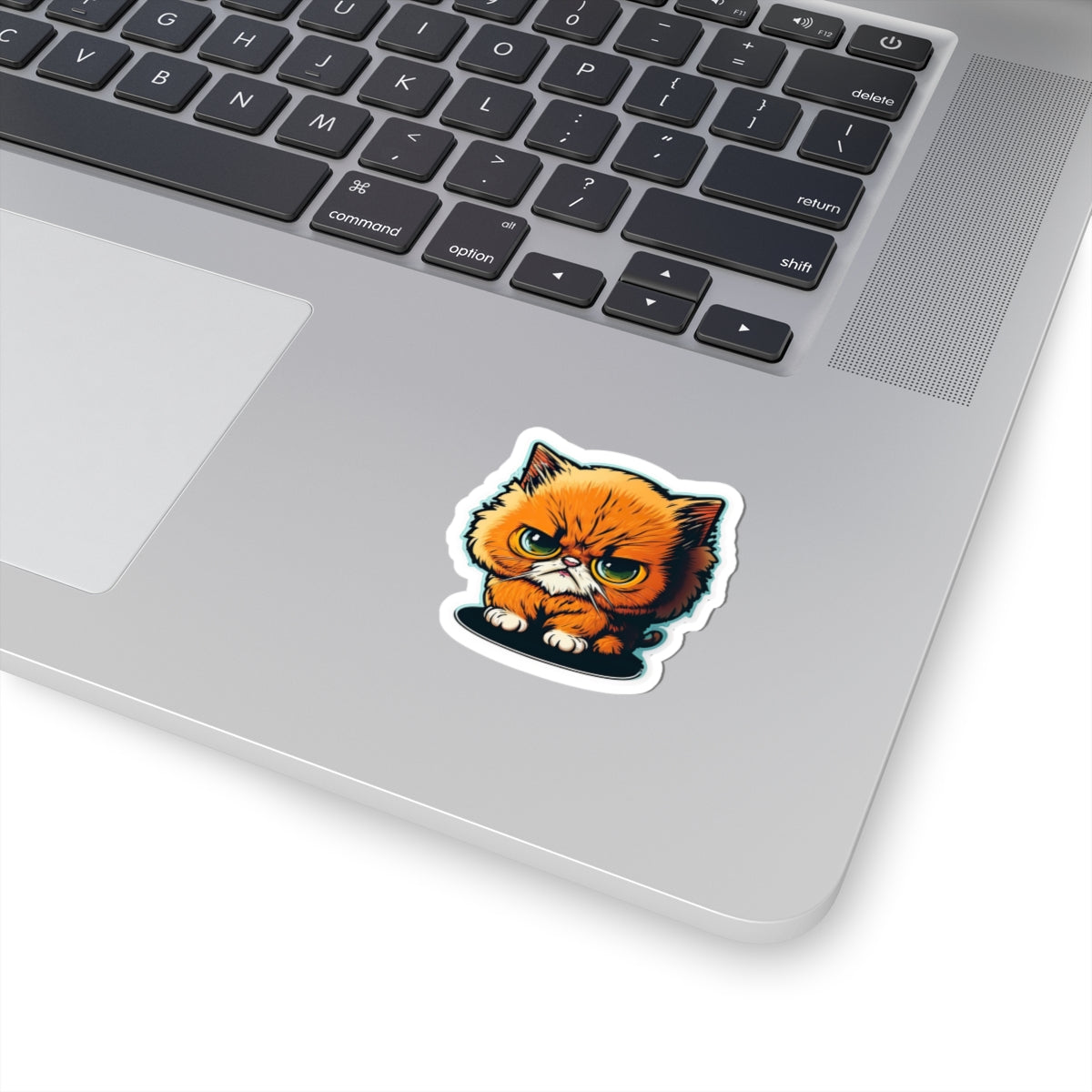 Kiss-Cut Sticker of cute funny angry cat kitten  for your collection