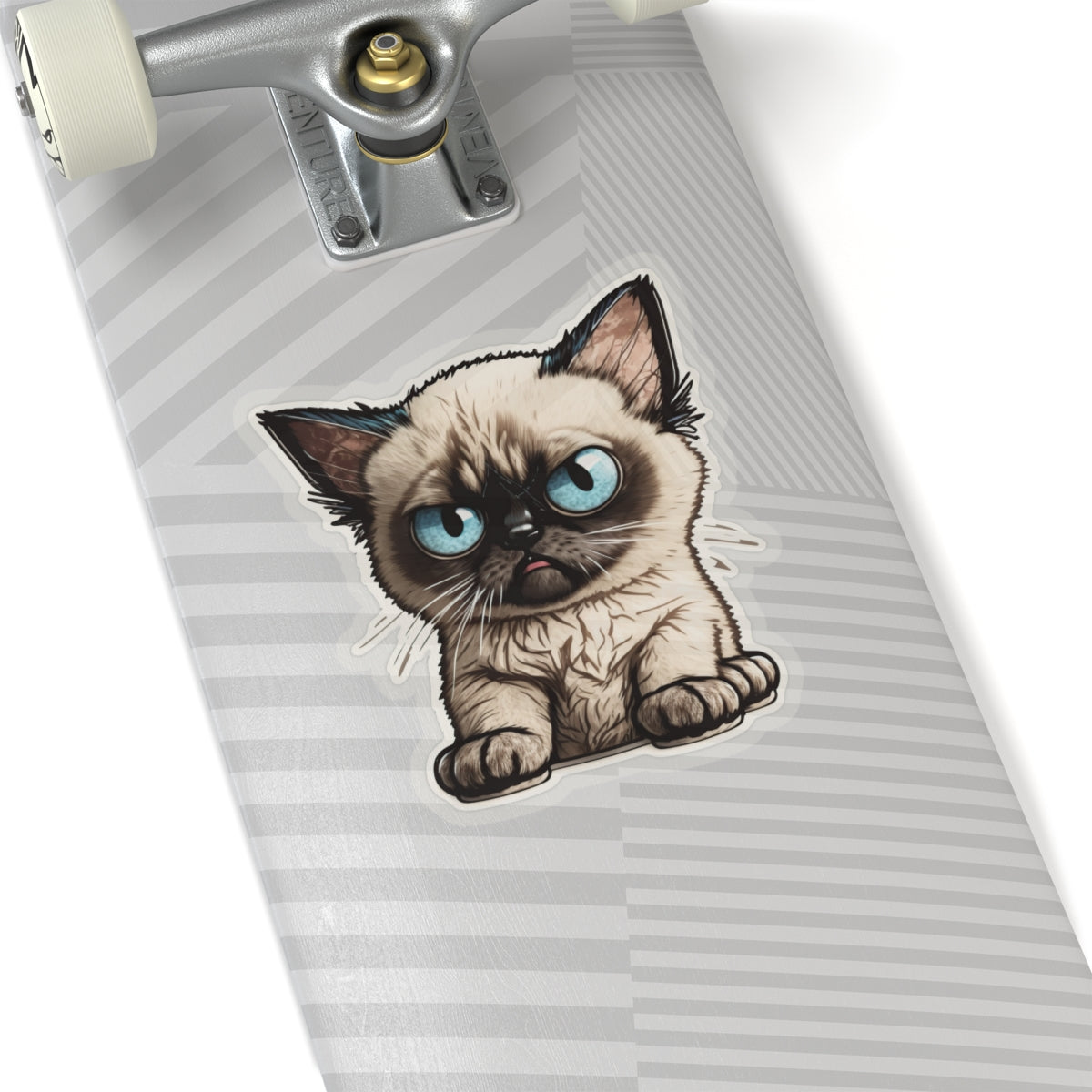 Kiss-Cut Sticker of cute funny siamise cat kitten  for your collection
