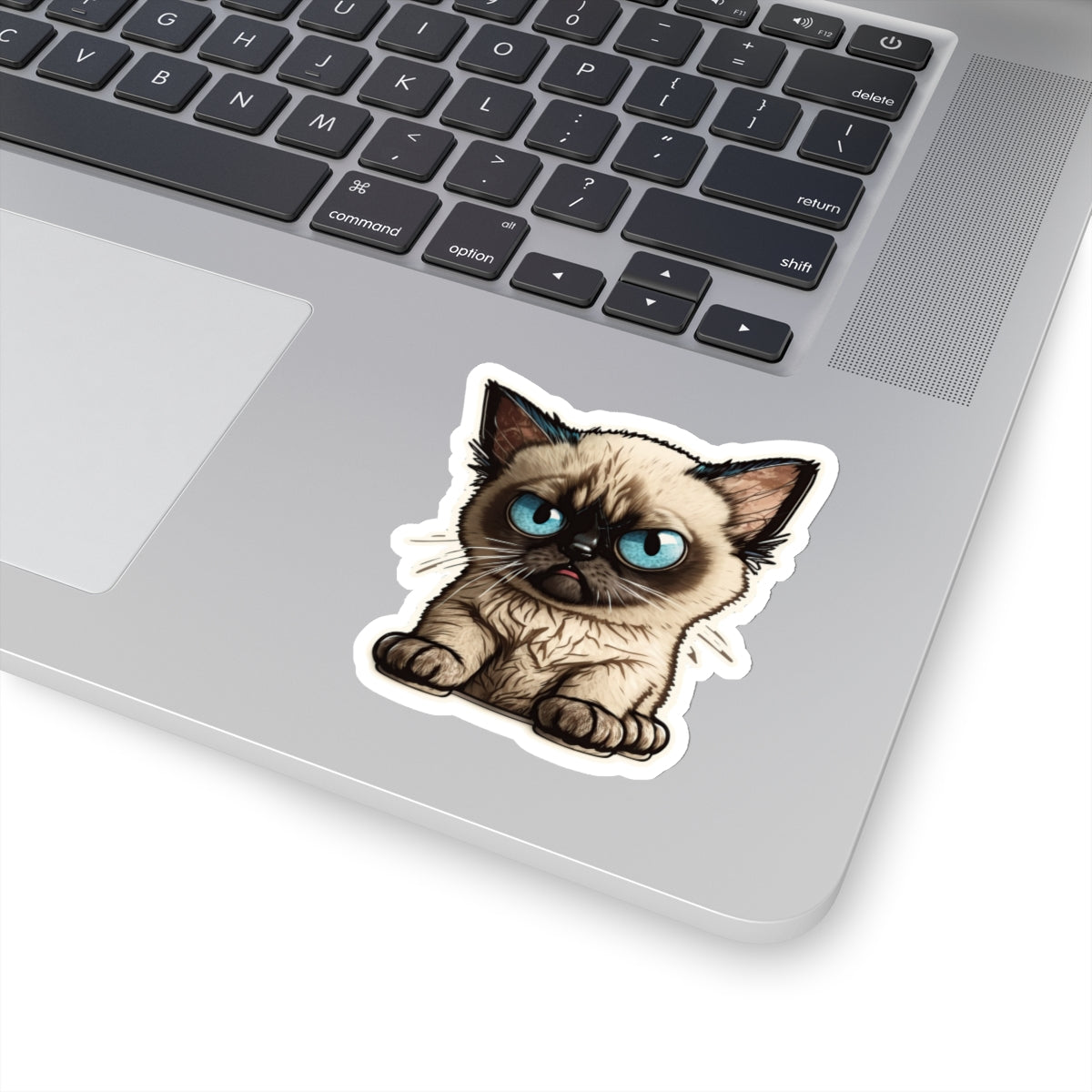 Kiss-Cut Sticker of cute funny siamise cat kitten  for your collection