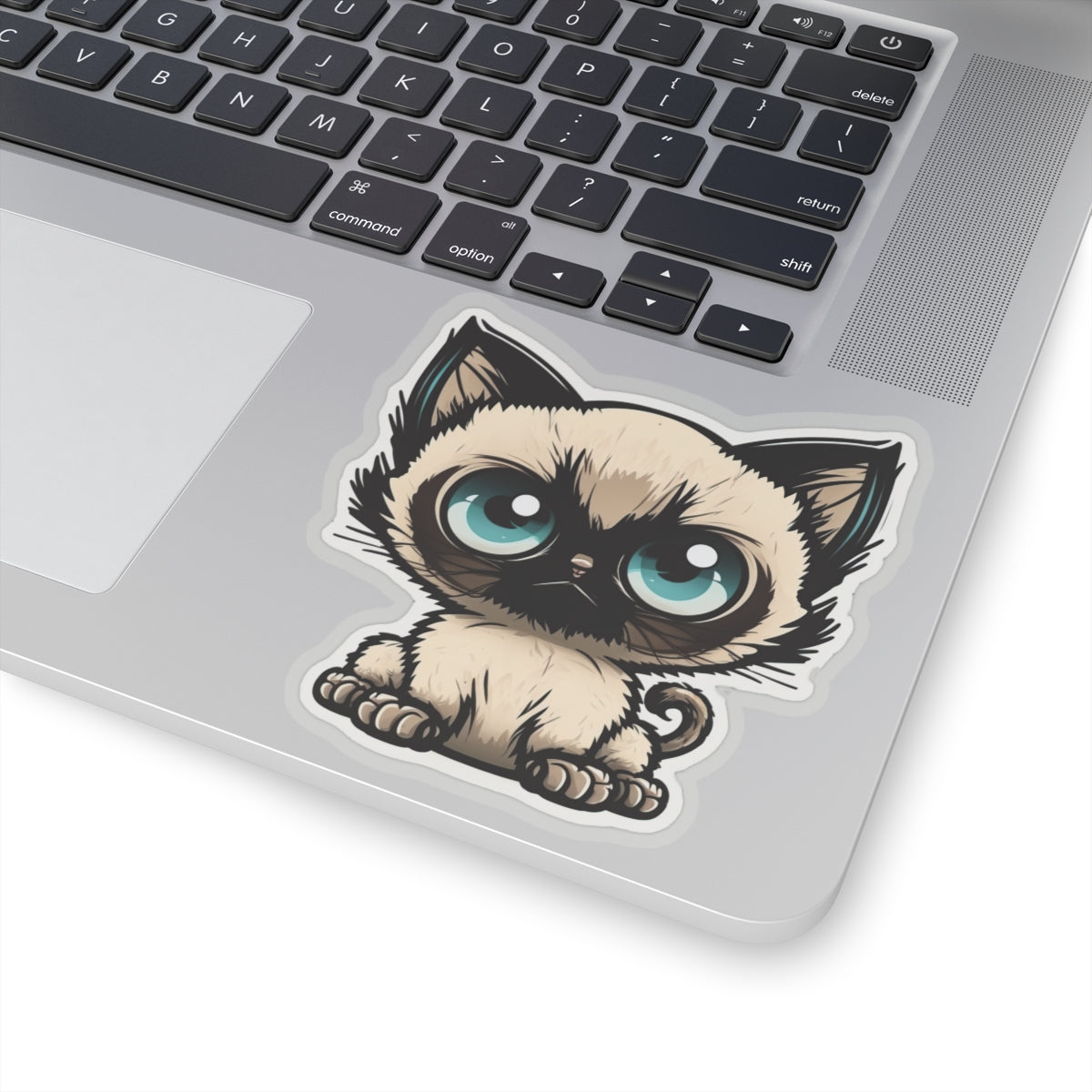 Kiss-Cut Sticker of cute funny siamise cat kitten  for your collection
