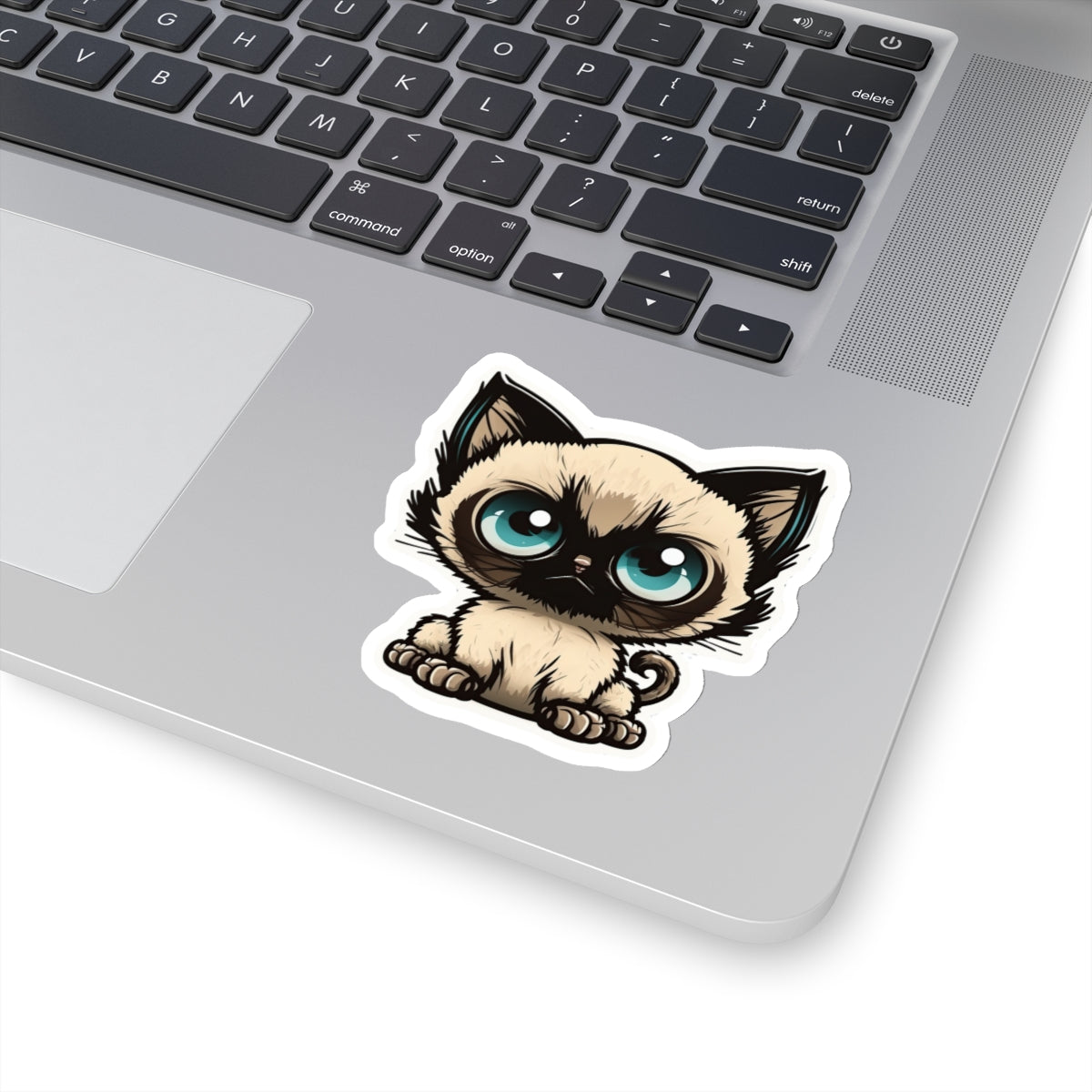 Kiss-Cut Sticker of cute funny siamise cat kitten  for your collection