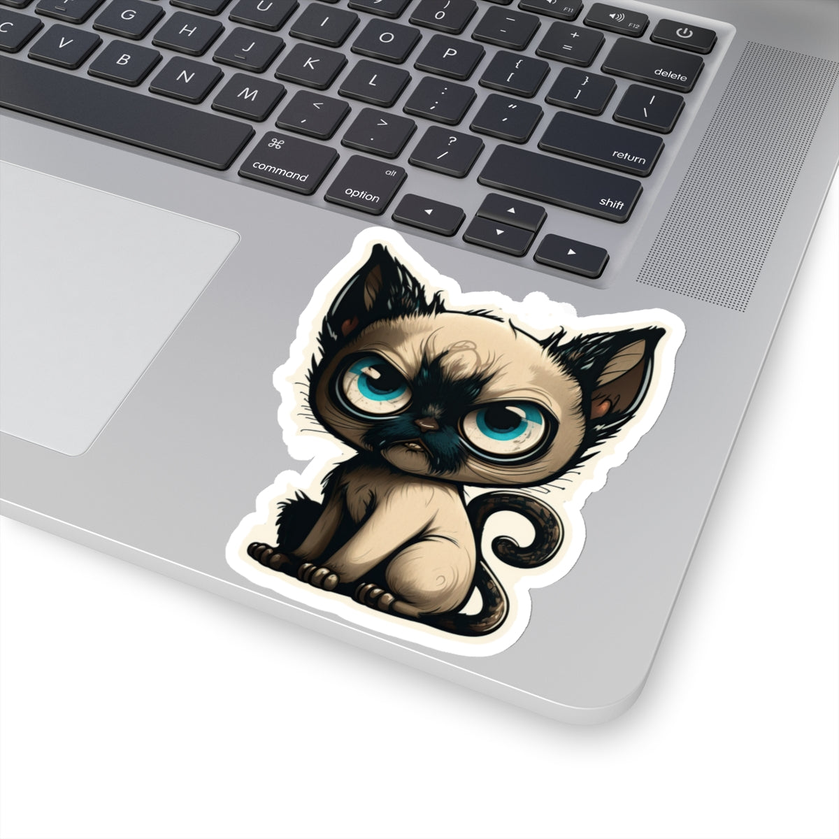 Kiss-Cut Sticker of cute funny siamise cat kitten  for your collection