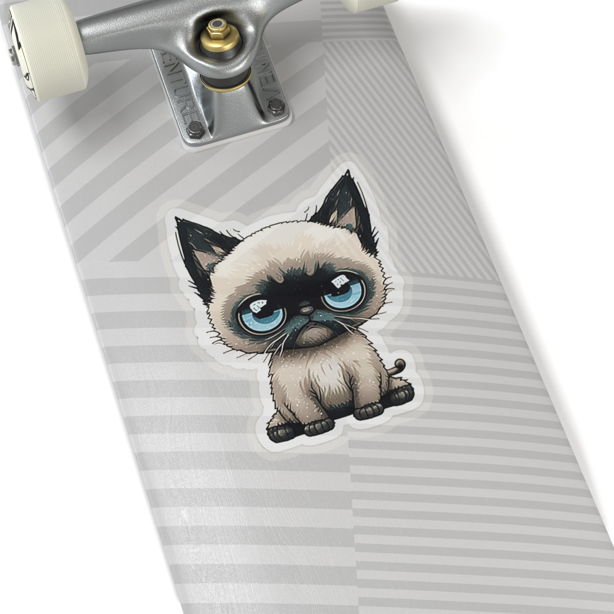 Kiss-Cut Sticker of cute funny siamise cat kitten  for your collection