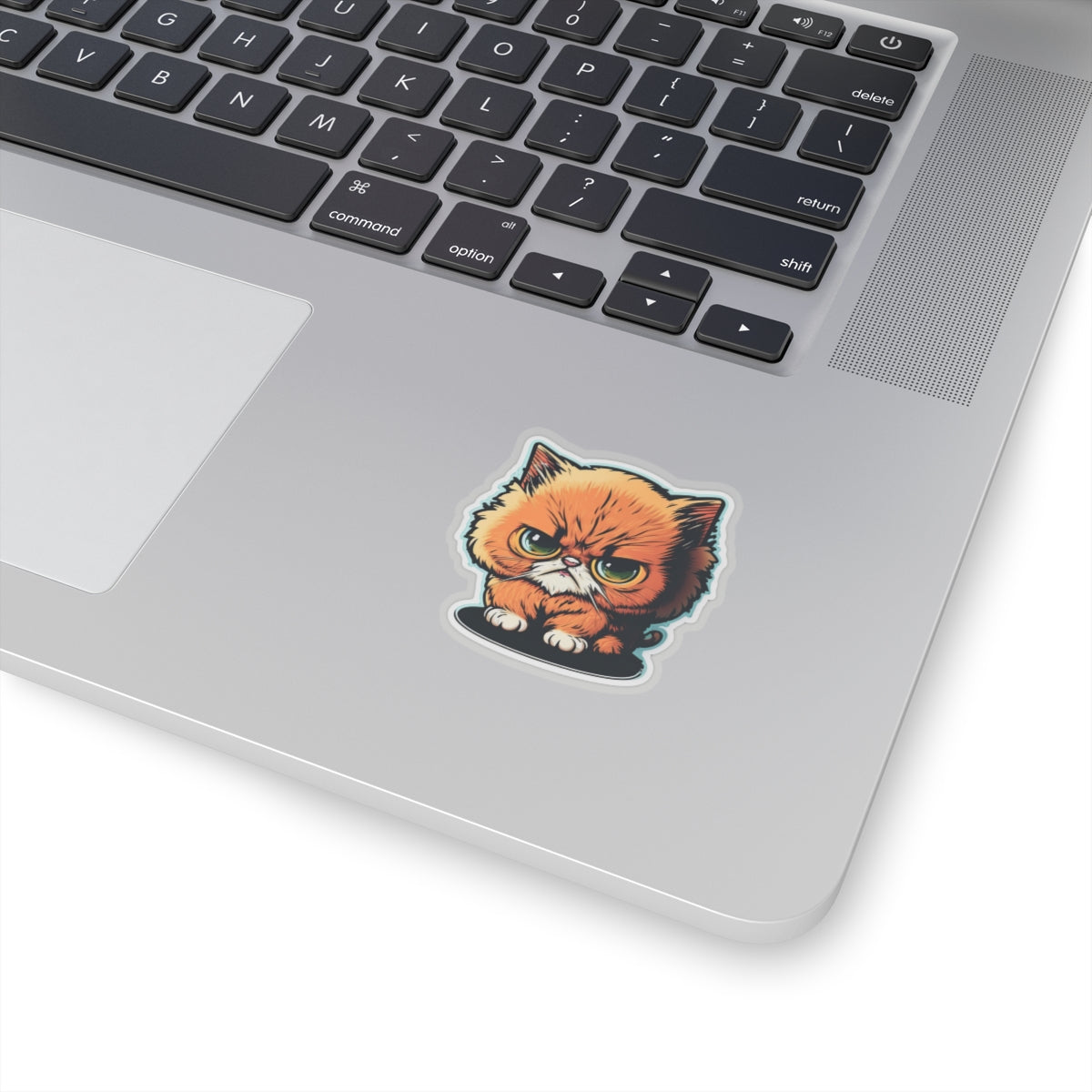 Kiss-Cut Sticker of cute funny angry cat kitten  for your collection