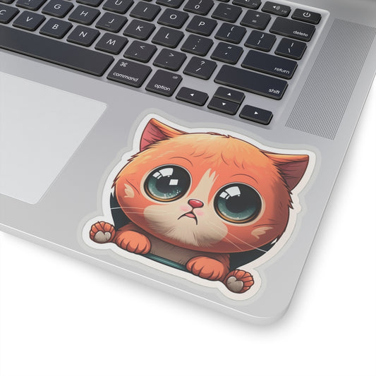 Kiss-Cut Sticker of cute funny cat kitten  for your collection