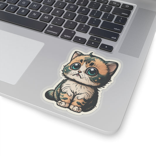 Kiss-Cut Sticker of cute funny cat kitten  for your collection