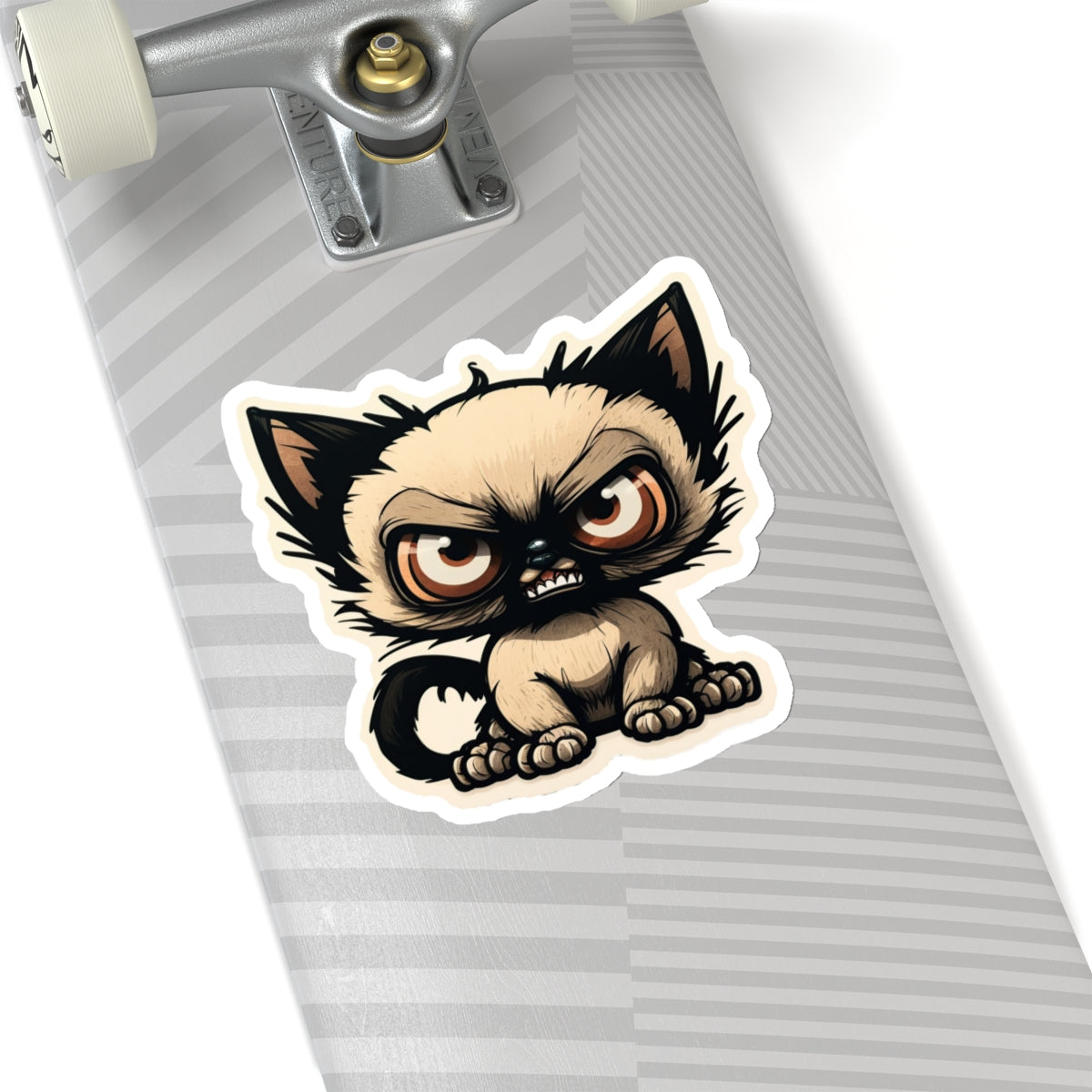 Kiss-Cut Sticker of cute funny siamise cat kitten  for your collection