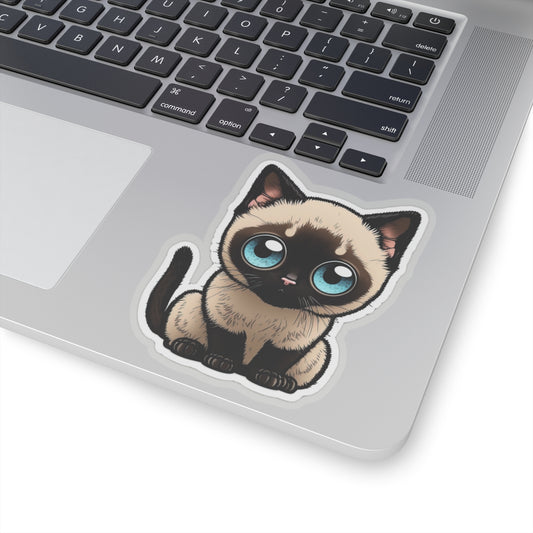 Kiss-Cut Sticker of cute funny cat kitten  for your collection