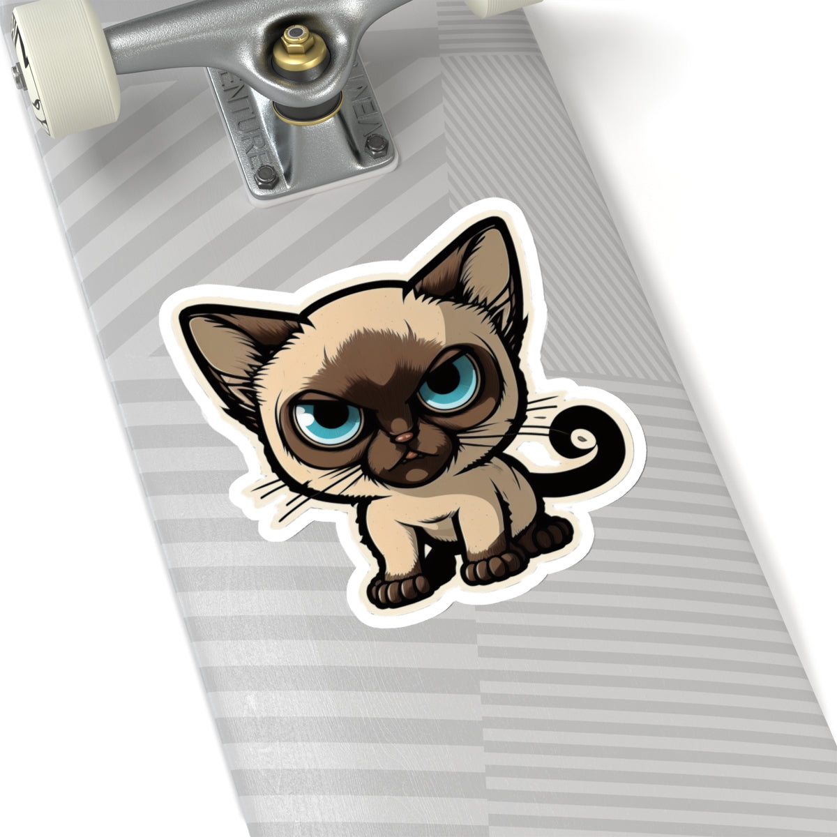 Kiss-Cut Sticker of cute funny siamise cat kitten  for your collection