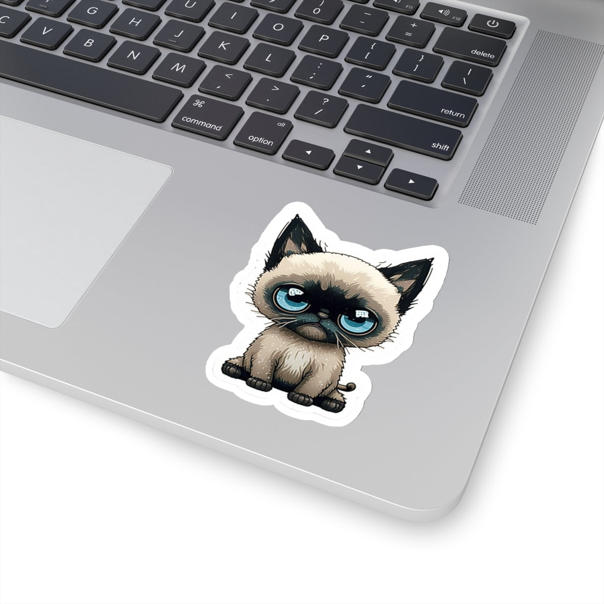 Kiss-Cut Sticker of cute funny siamise cat kitten  for your collection