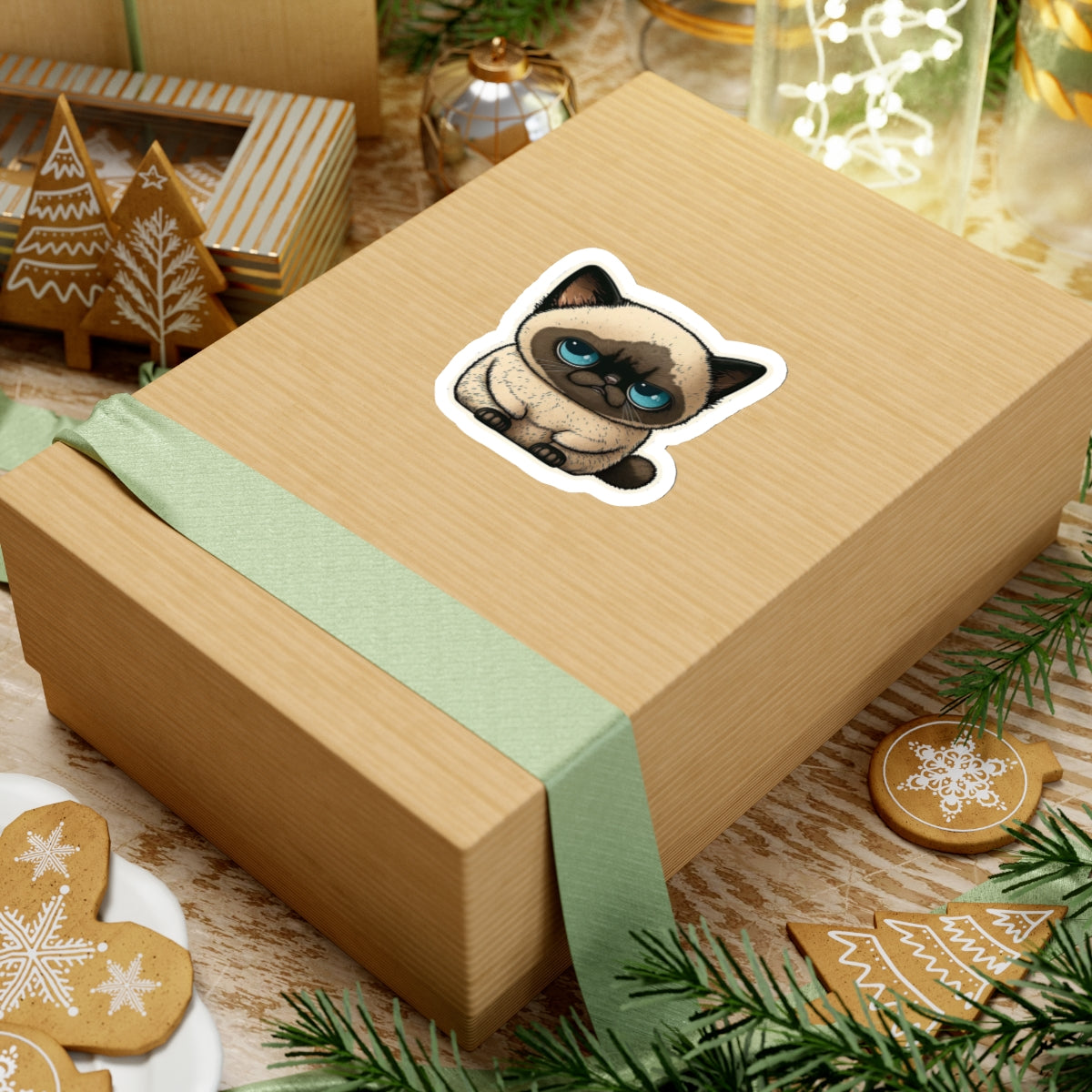 Kiss-Cut Sticker of cute funny cat kitten  for your collection
