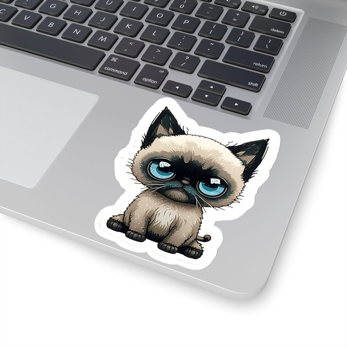 Kiss-Cut Sticker of cute funny siamise cat kitten  for your collection