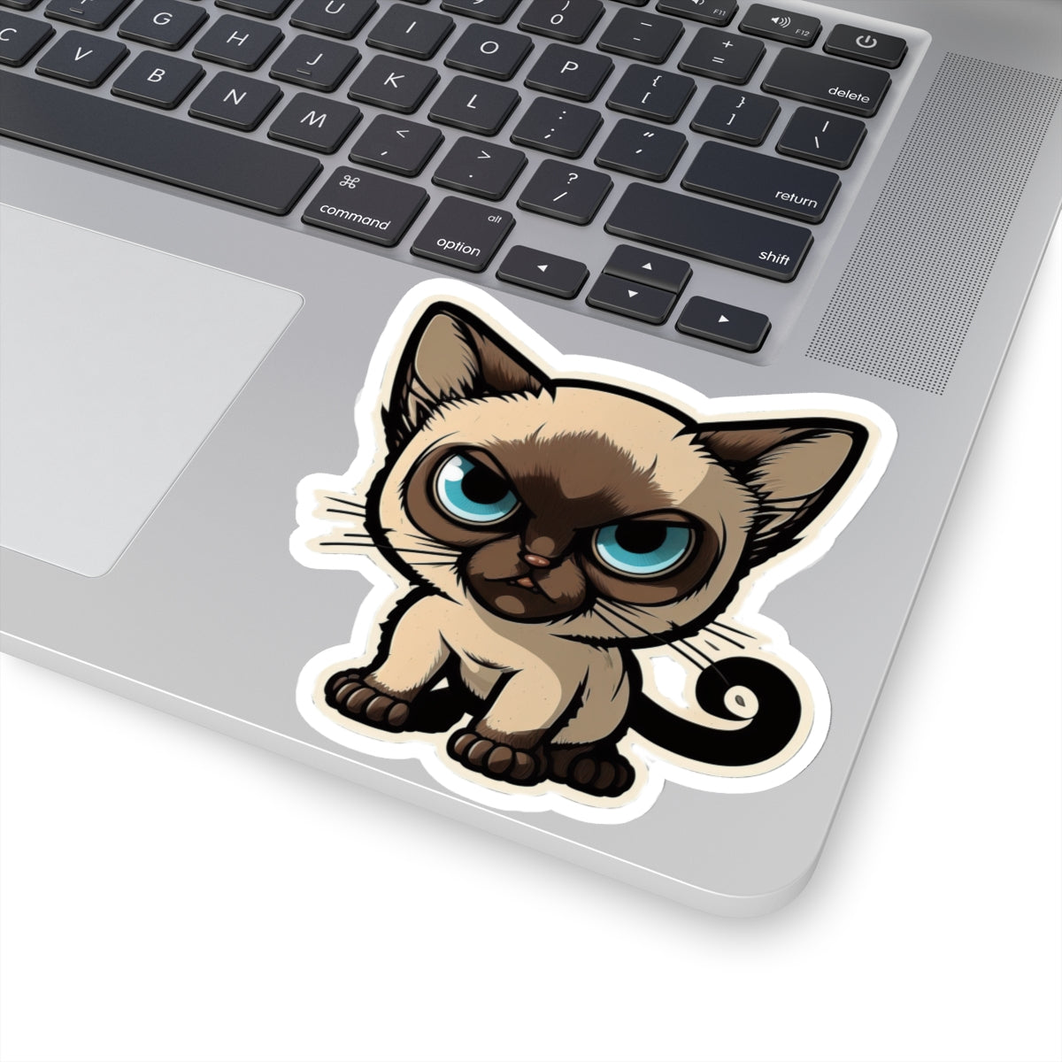 Kiss-Cut Sticker of cute funny siamise cat kitten  for your collection