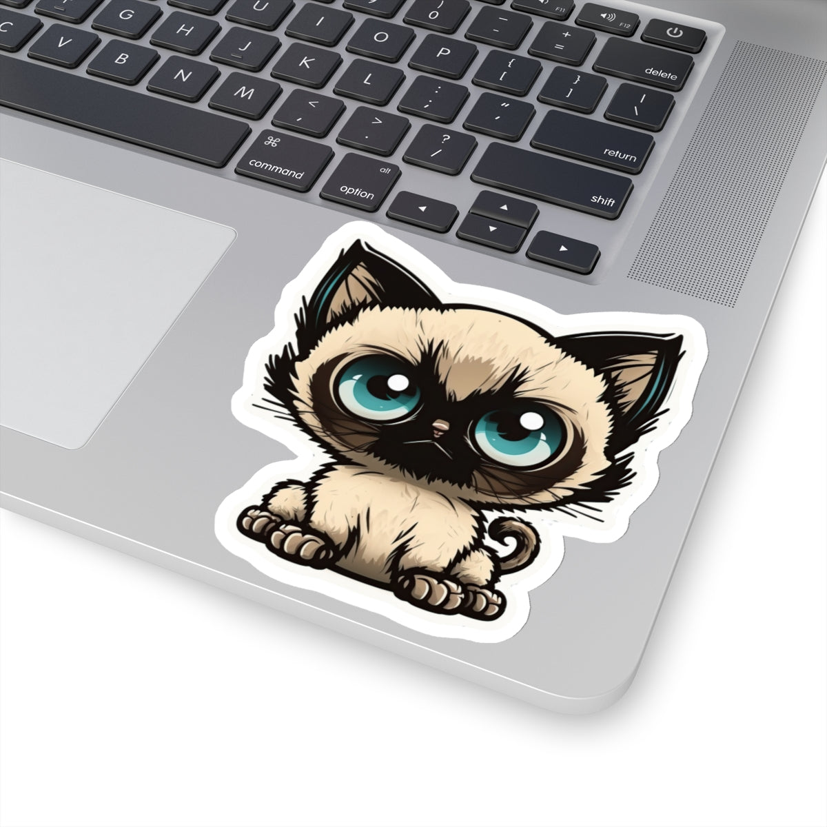 Kiss-Cut Sticker of cute funny siamise cat kitten  for your collection