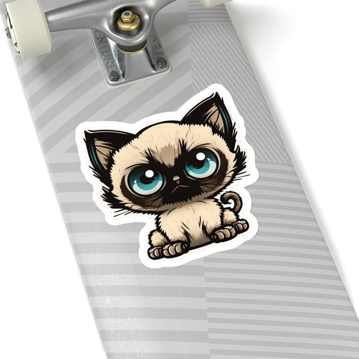 Kiss-Cut Sticker of cute funny siamise cat kitten  for your collection