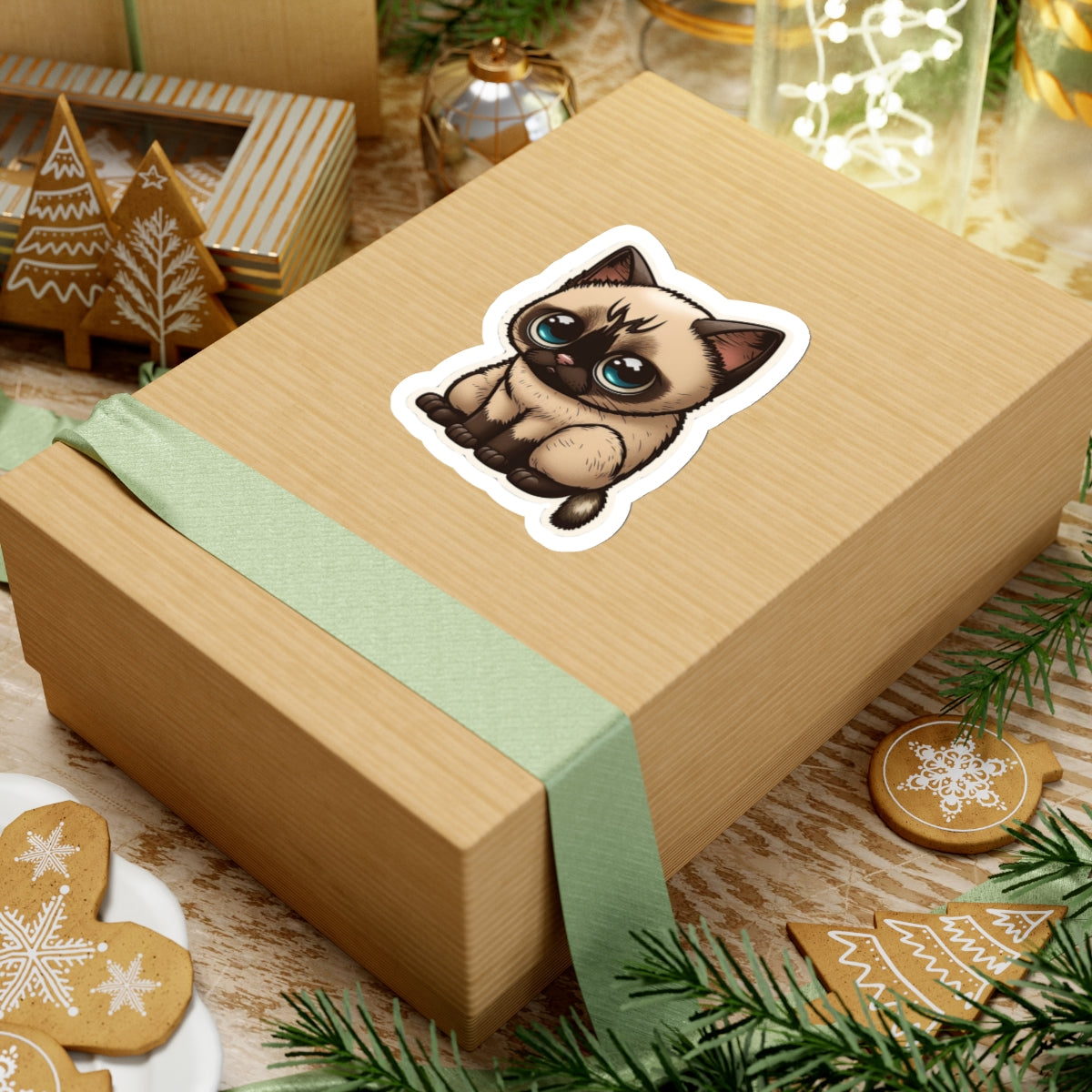 Kiss-Cut Sticker of cute funny cat kitten  for your collection