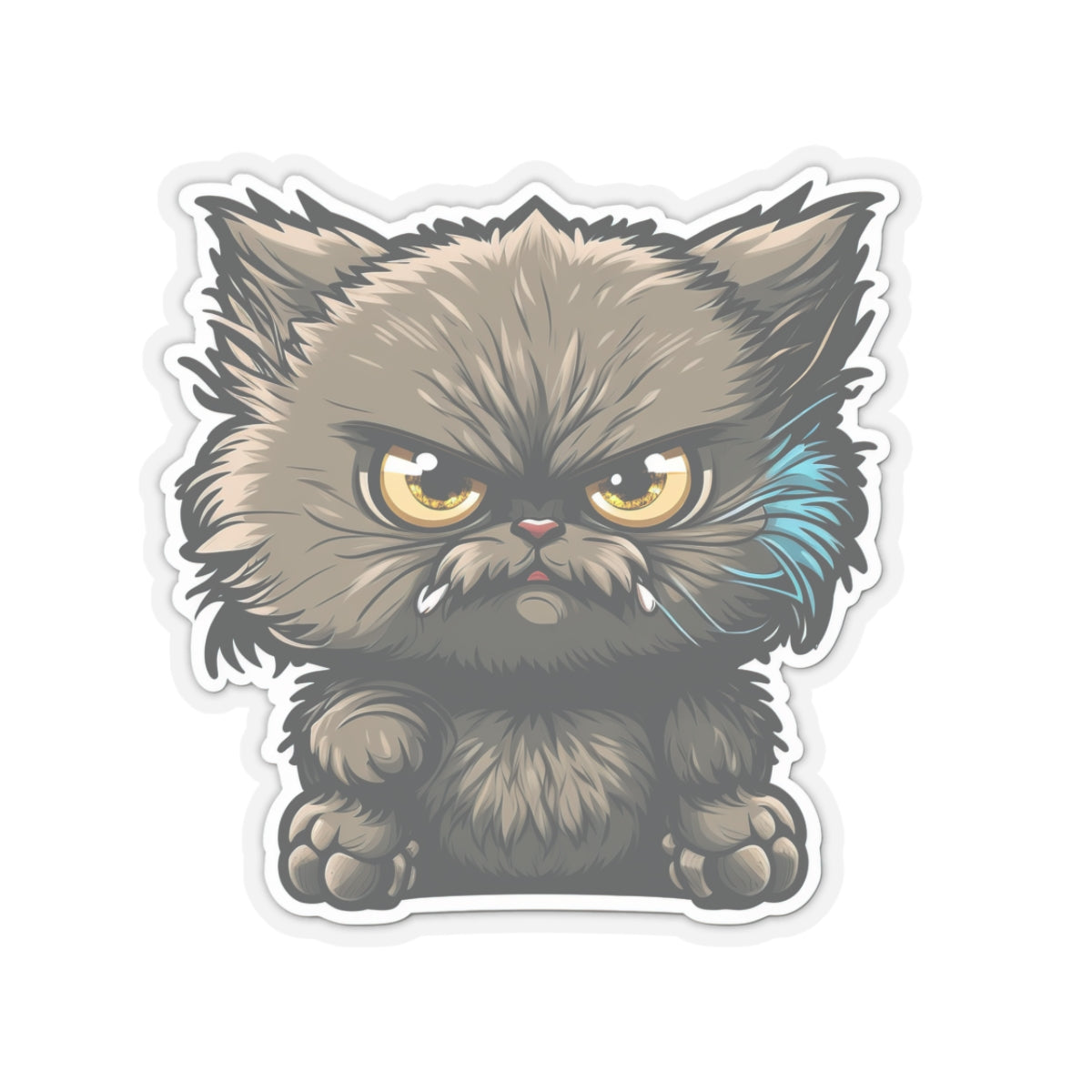 Kiss-Cut Sticker of cute funny cat kitten  for your collection