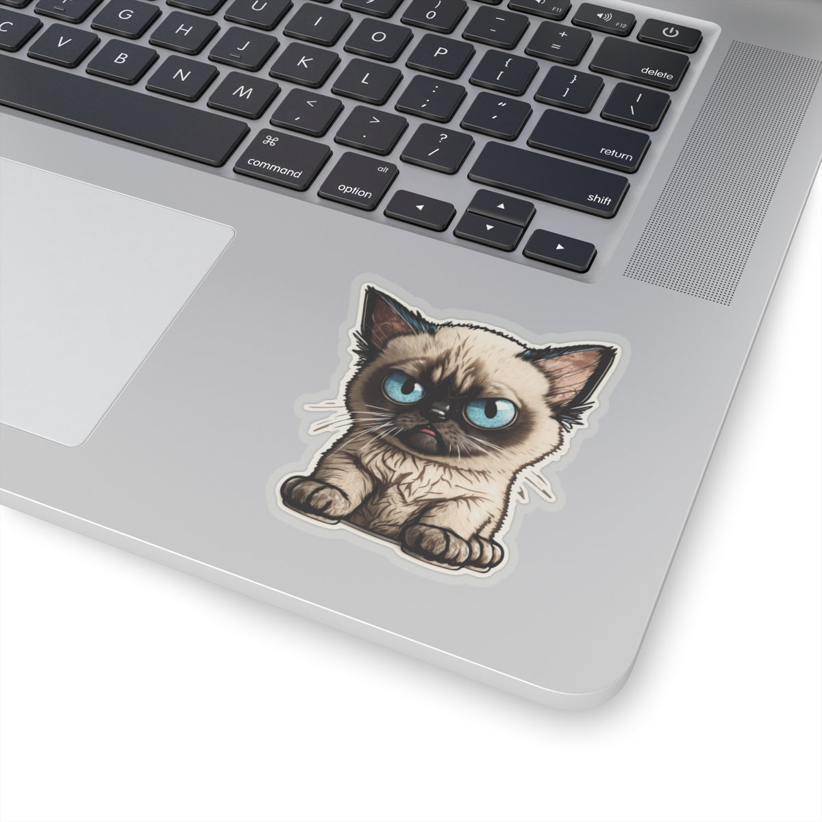 Kiss-Cut Sticker of cute funny siamise cat kitten  for your collection